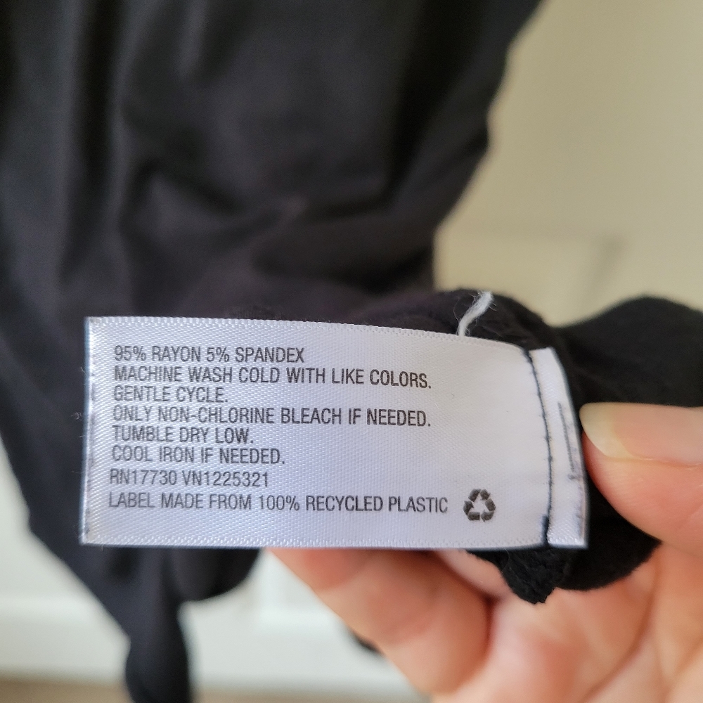 Liz Lange Maternity Women Black Casual Dress L Maternity - Picture 11 of 11